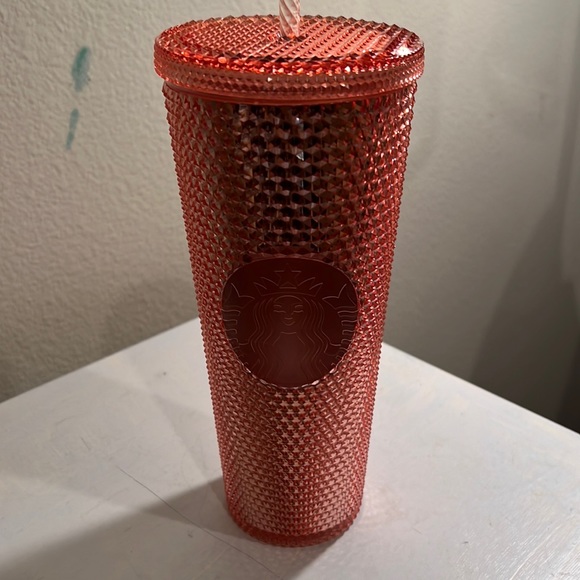 Starbucks Other - Starbucks Studded Pink / Light Orange 24 oz cold cup